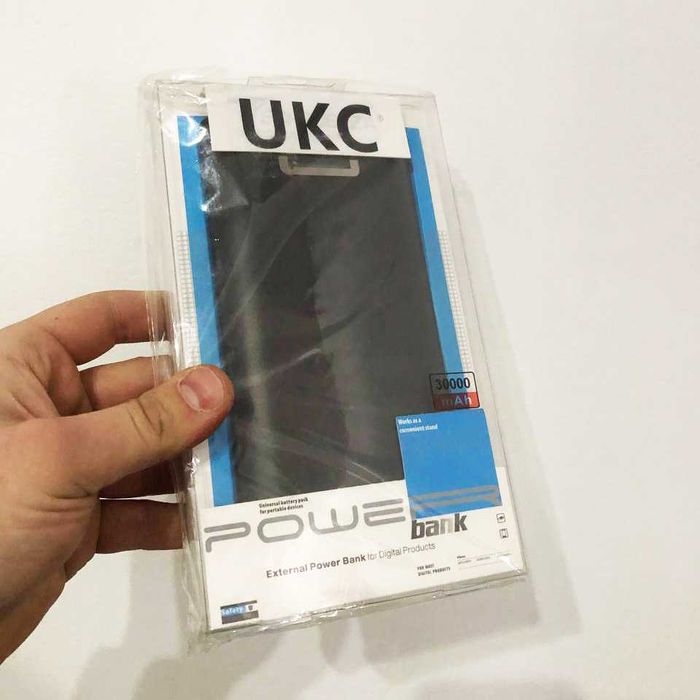 Power Bank 30000 mAh UKC, Зовнішній акумулятор, Зарядка power bank.