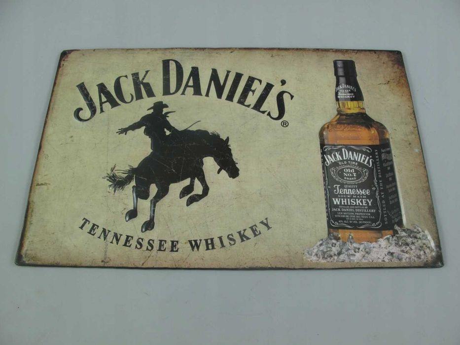 PLAKAT METALOWY szyld Jack Daniels 3D