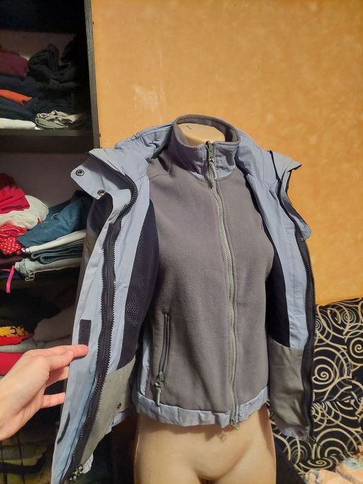 Лижна куртка з флісовою кофтою