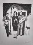 Serigrafia 107/200 e livro Fado - Francisco Simões