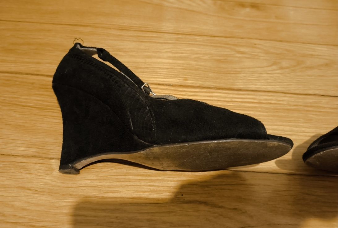 Czółenka czarne rozmiar 36 Theme Footwear