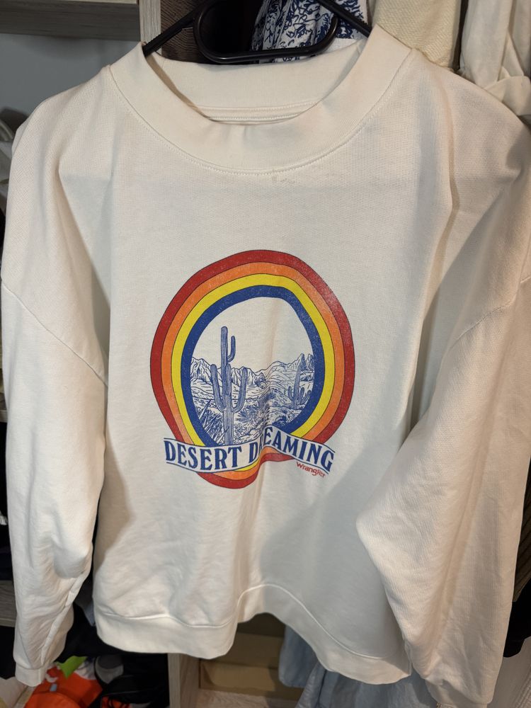 Bluza Wrangler RETRO SWEAT biała