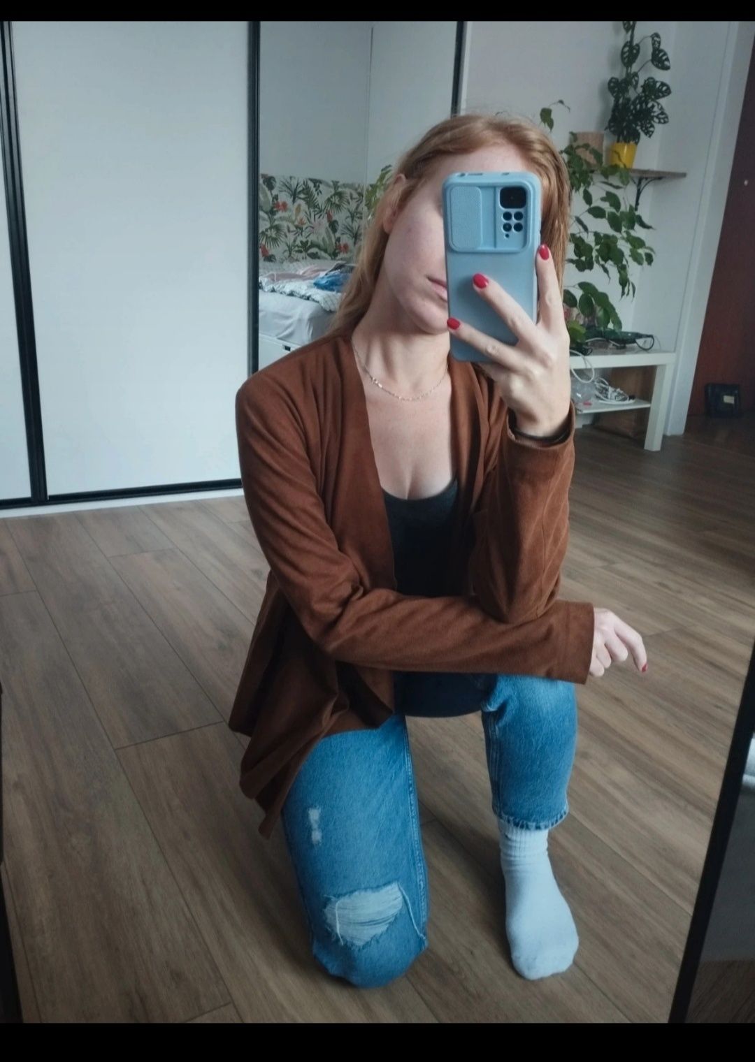Żakiet/ marynarka kurtka ZARA, 36/S, brązowy, 100% acetat, narzutka