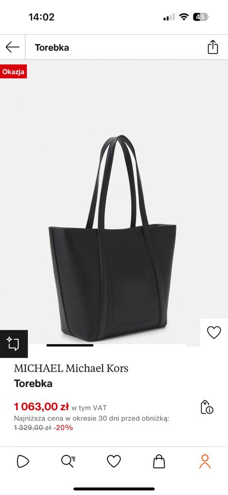 Michael  Kors- nowa torba skora naturalna