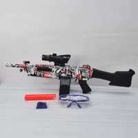 Дитячий автомат кулемет 86см М249 стріляє орбізами пулемет детский