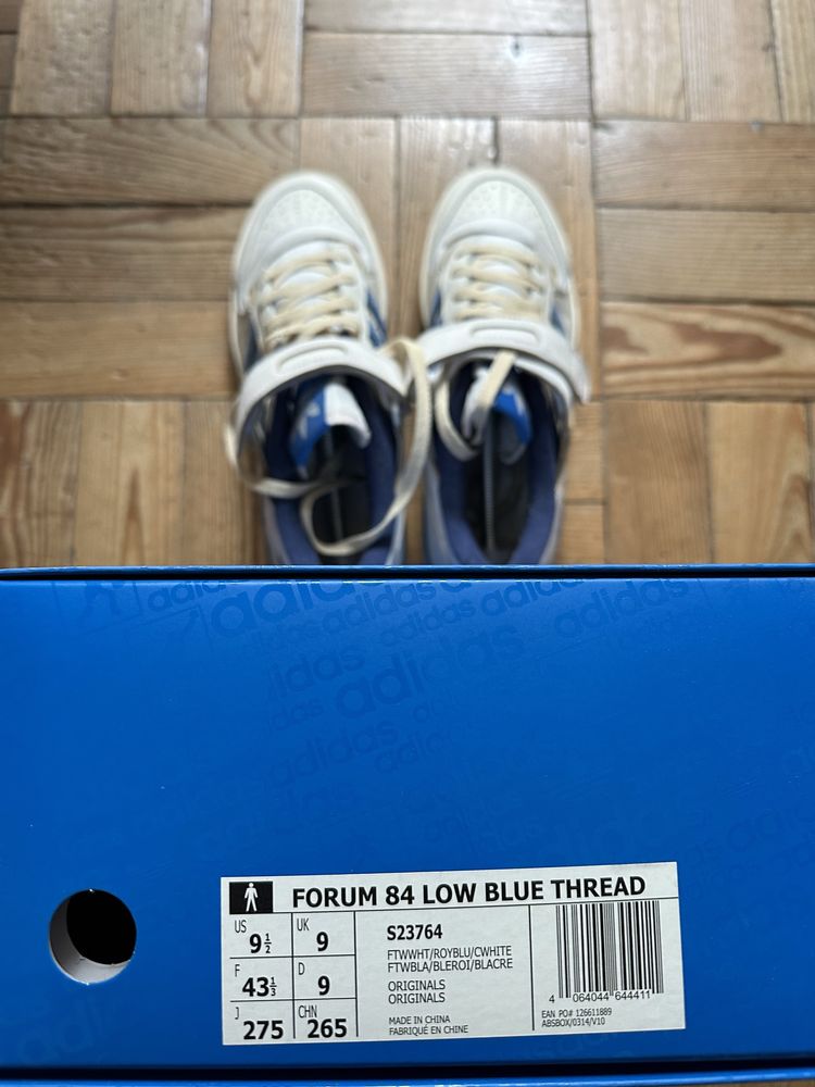 Adidas forum 84 azuis e brancos