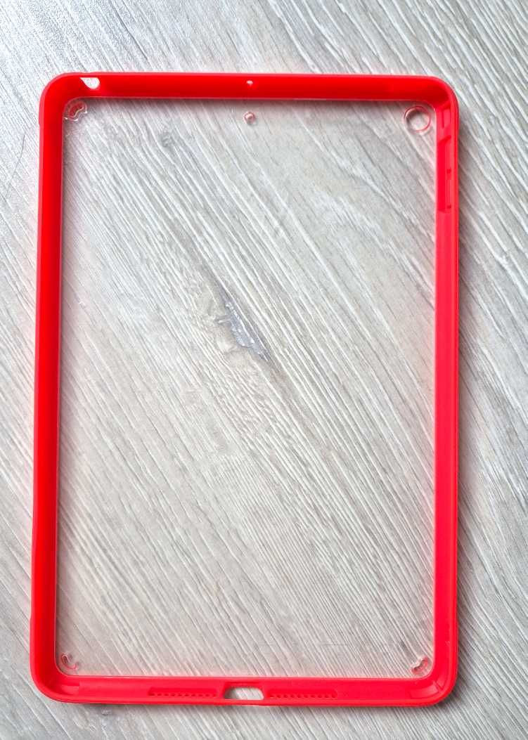 Etui Case Obudowa Do iPada Mini5 Przezroczysty+czerwony