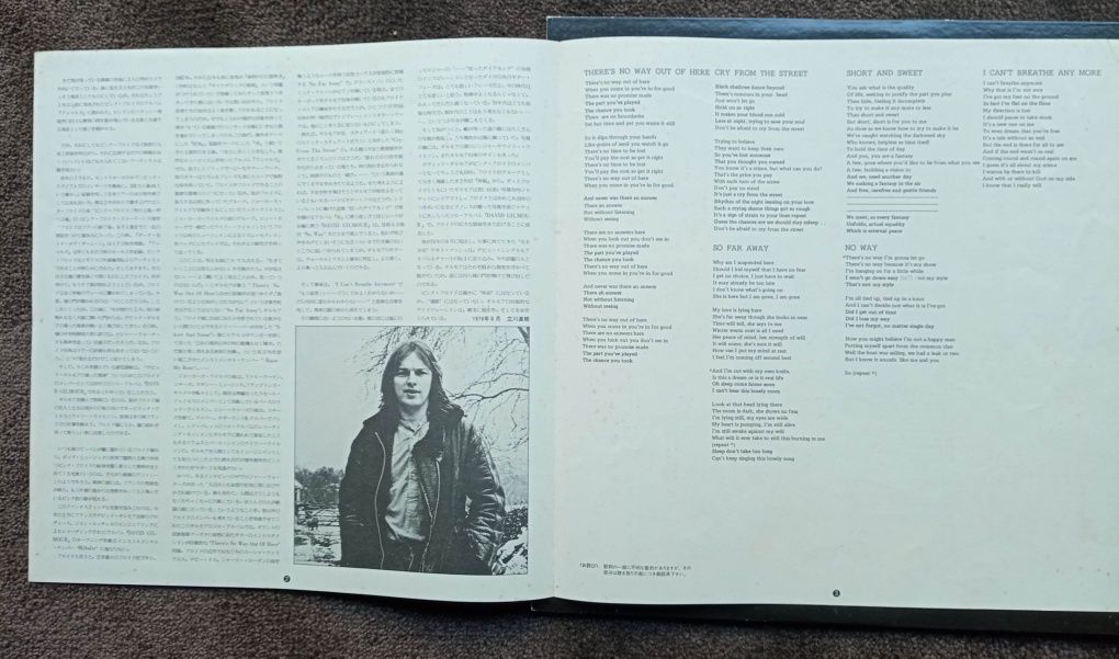 David Gilmour 1st album só capa made in Japan EX