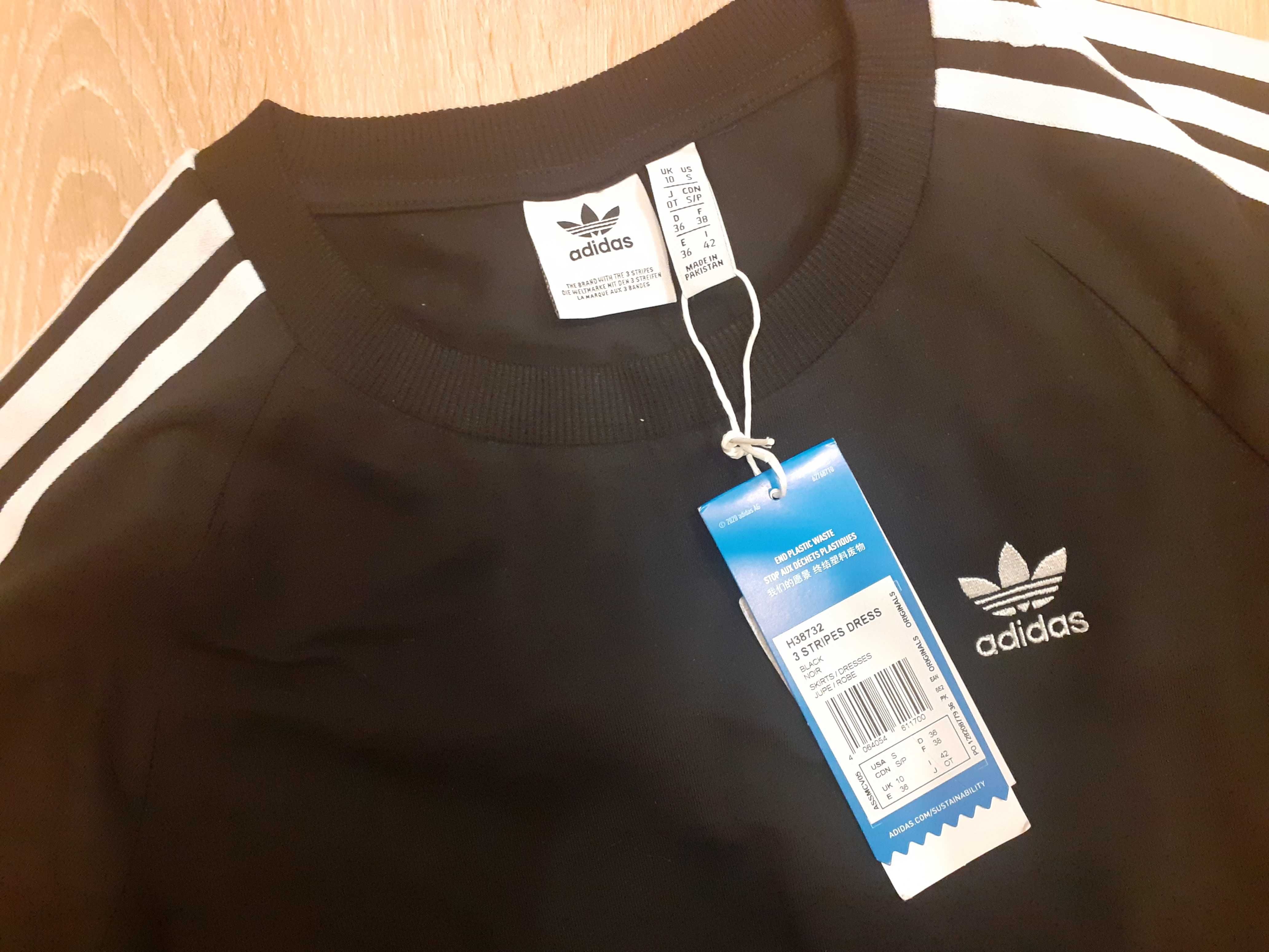 Czarna sukienka Adidas S- nowa z metką