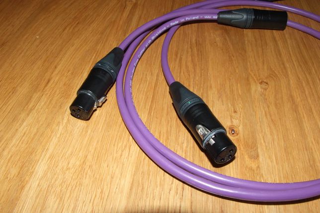 Kabel audio XLR Melodika 2x0,5m Purple Rain