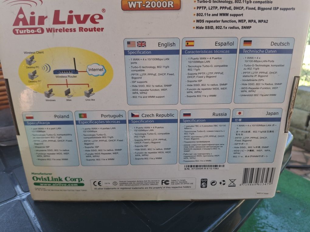 Routeador air live
