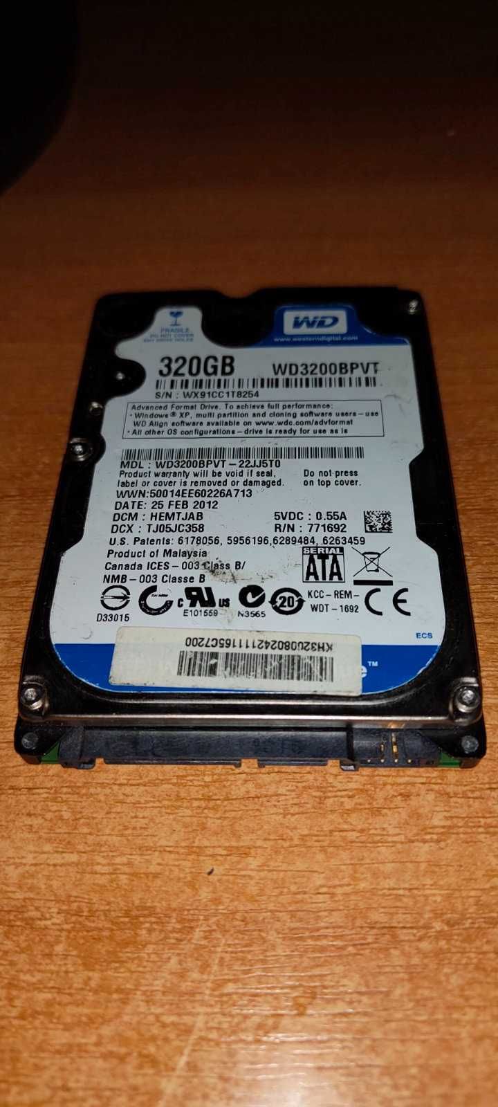 Жесткий диск 2.5 -  WD 320 gb