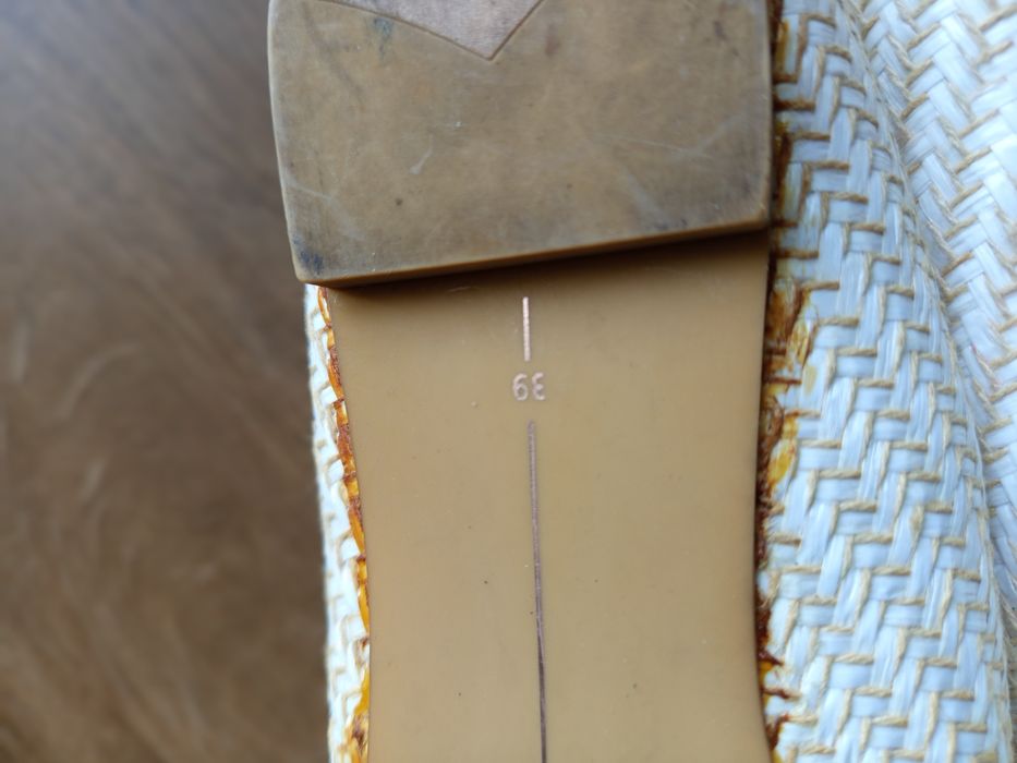 Baleriny damskie plecione brązowe r 39