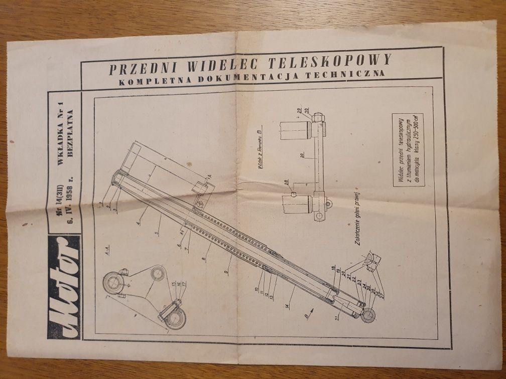 Czasopisma tygodniki Motor PRL