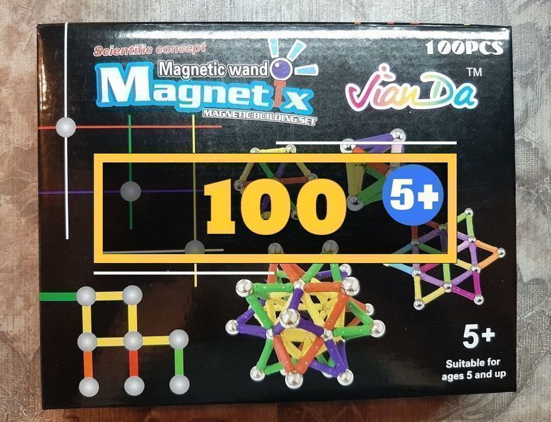 Магнитный конструктор 100,136,188,228 деталей Magnetix. Круче неокуб