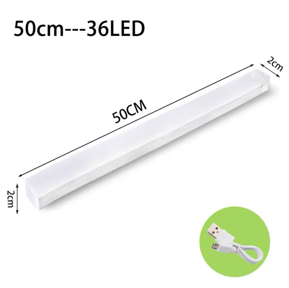 Lampa led pasek ledowy USB-C 50 cm na magnesy 3 kolory 3szt