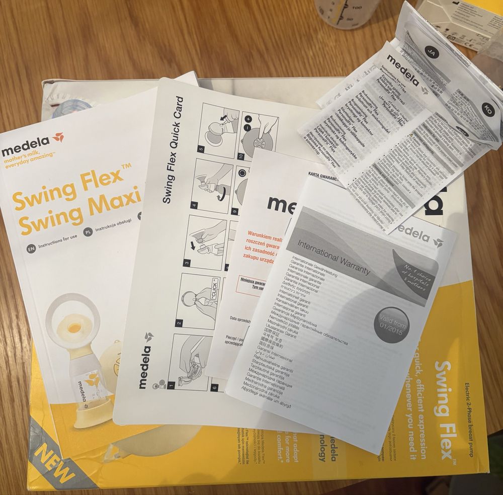 Laktator Medela Swing Flex + dużo akcesoriów gratis