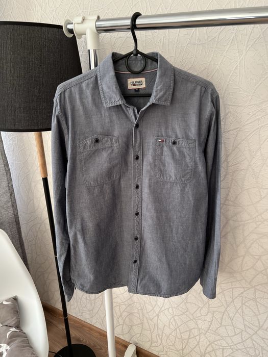 Сорочка Hilfiger Denim — сірий chambray, M