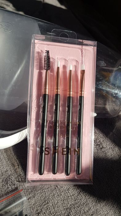 Pędzle do makijażu, do makijażu brwi, zestaw, 4 sztuki N70