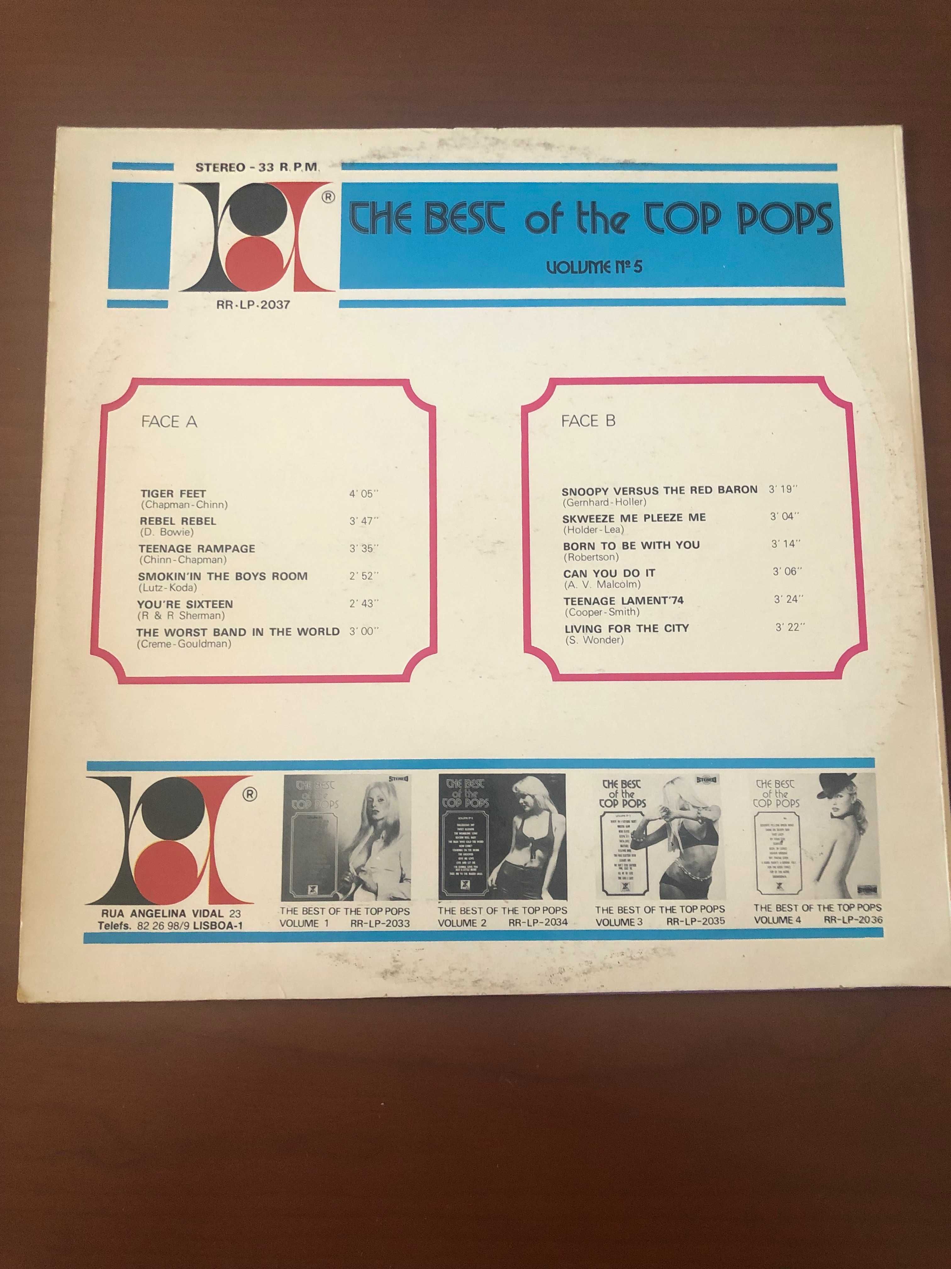 LP "The Best of the Top Pops" - Bom estado