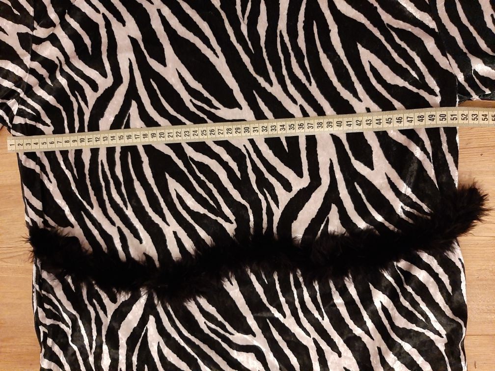 Strój Wilka Flintstone kostium przebranie sukienka zebra dzikuska L XL