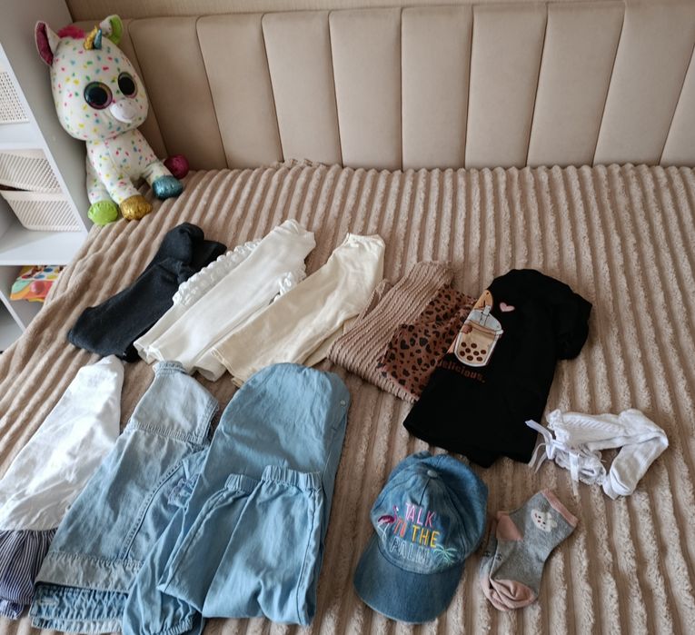 Пакет комплект речей на дівчинку 4-5 років + подарунок