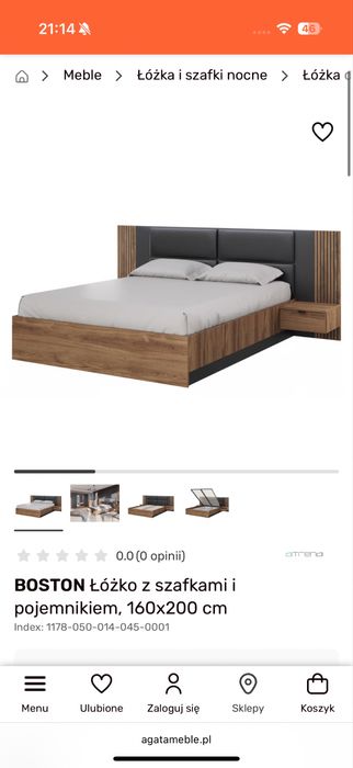 Łóżko Boston agata meble