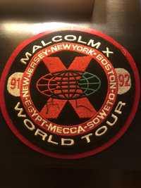 Patch de crew do filme Malcolm X - Assinado pelo Spike Lee