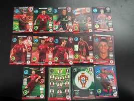 Kompletny Zestaw kart bazowych Euro 2016 Panini Portugalia