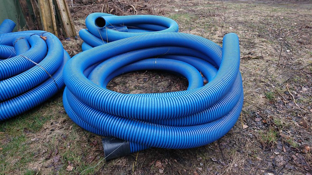 Rura osłonowa karbowana niebieska fi 160 mm o długości 25 m (peszel)