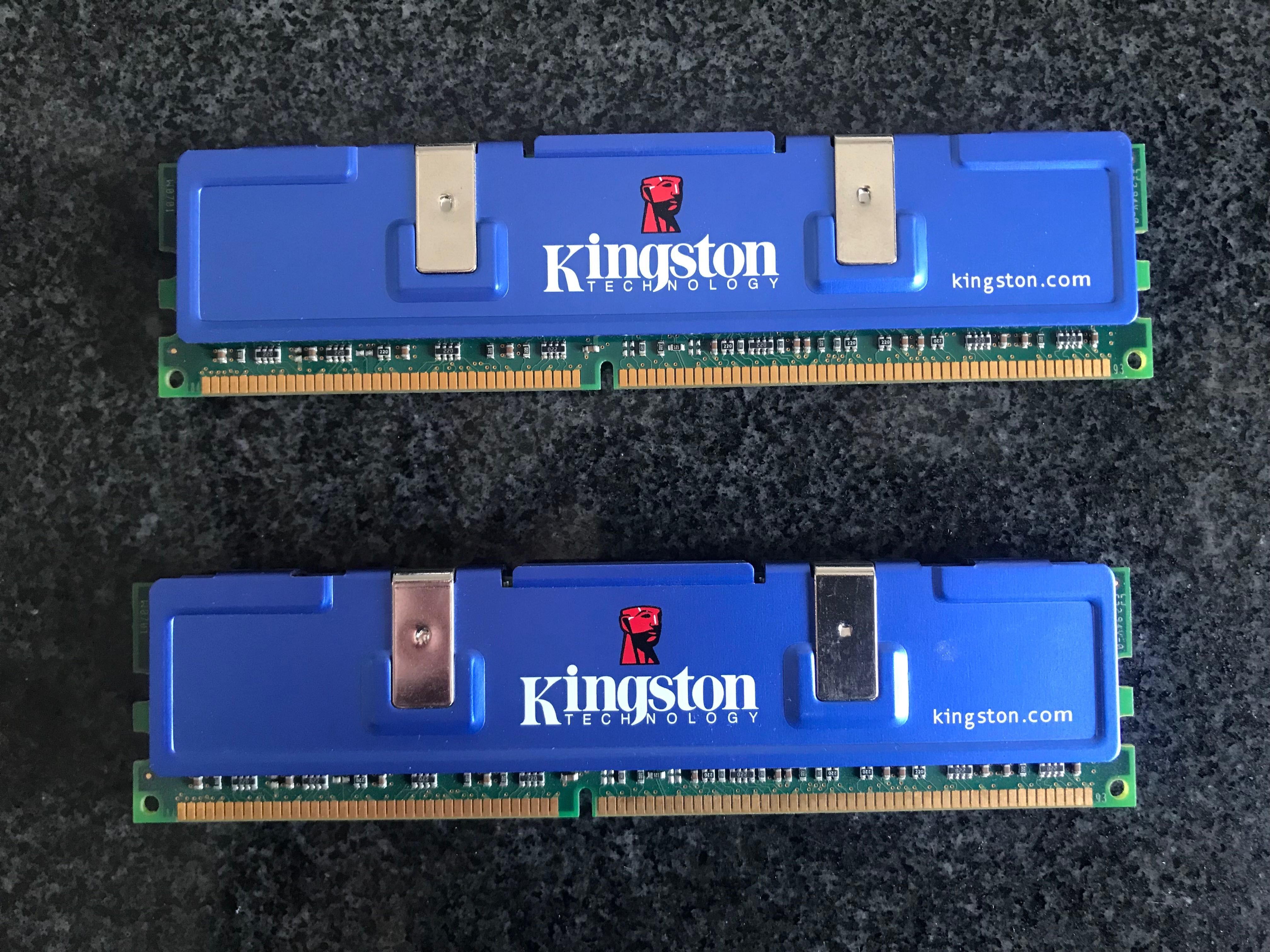 Karta pamięci RAM Kingston 1 GB KHX3200AK2 DDR 400 MHz CL2