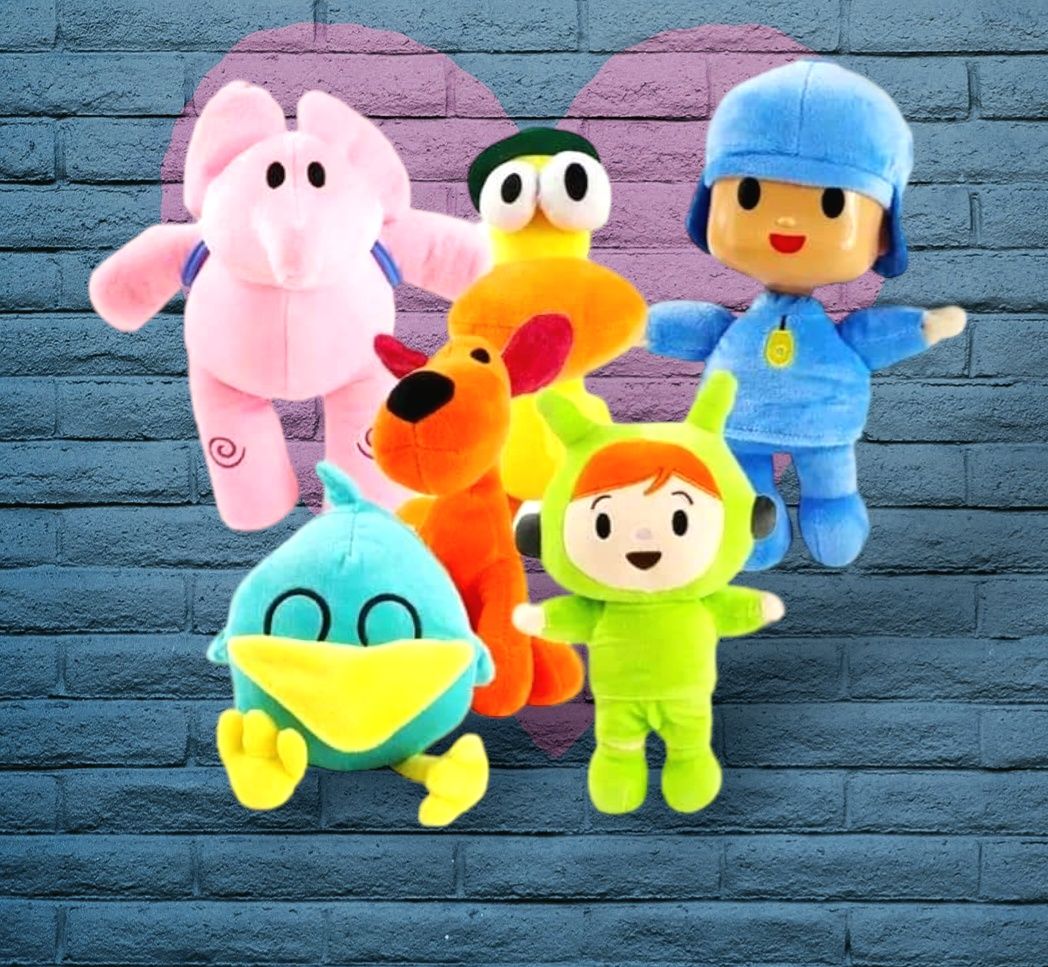 Conjunto de 6 peluches Pocoyo