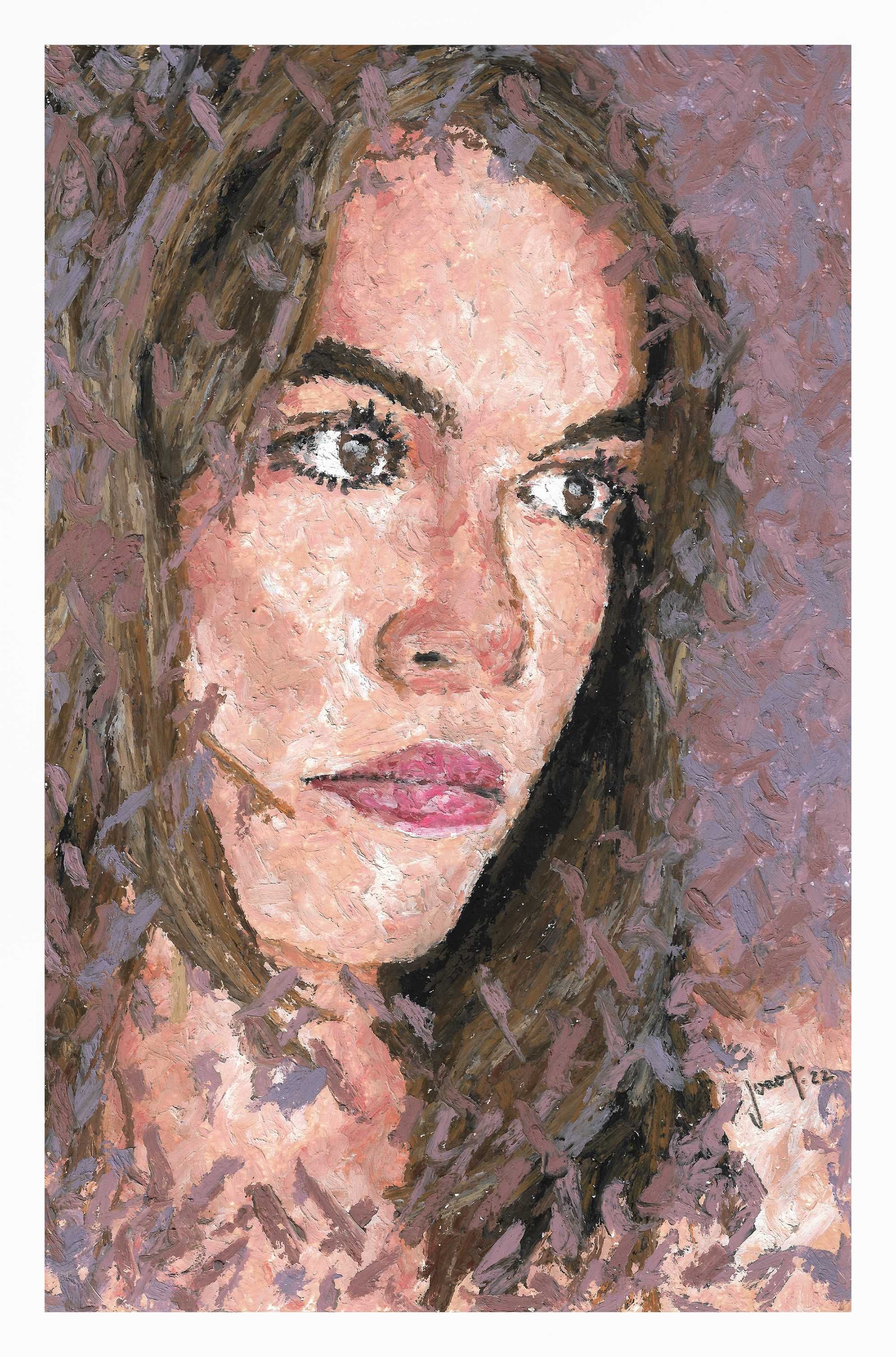 Joao Filipe, Pintura original, pastel de óleo, 30x20 cm