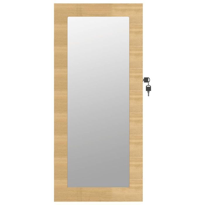 Vidaxl Wisząca Szafka Na Biżuterię, Z Lustrem, 30X8,5X67 Cm