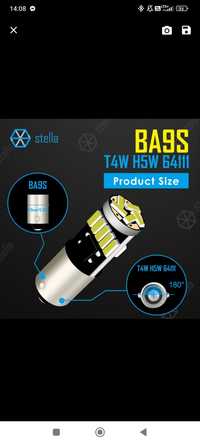 Żarówki LED BA9S T4W