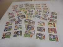 Lote de 63 cromos de jogadores portugueses na La Liga Espanha anos 90