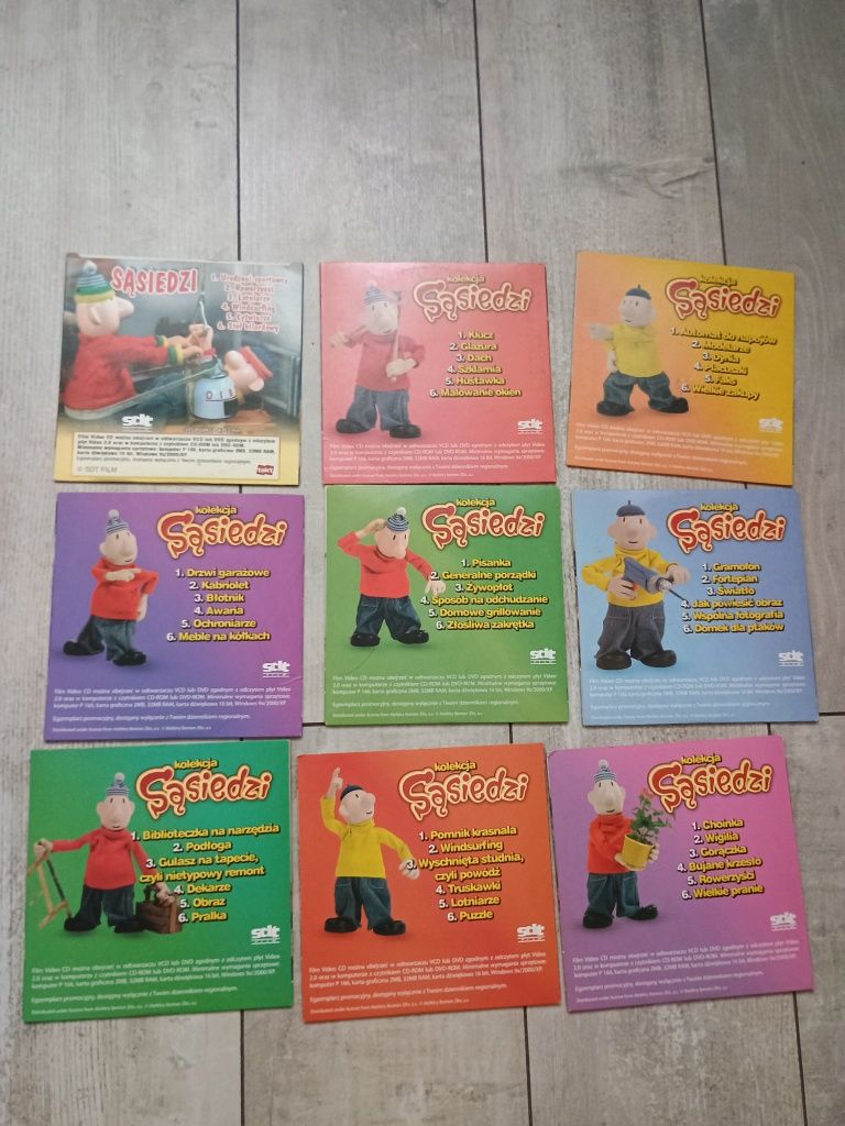 Płyty VCD sąsiedzi komplet od 3 do 10