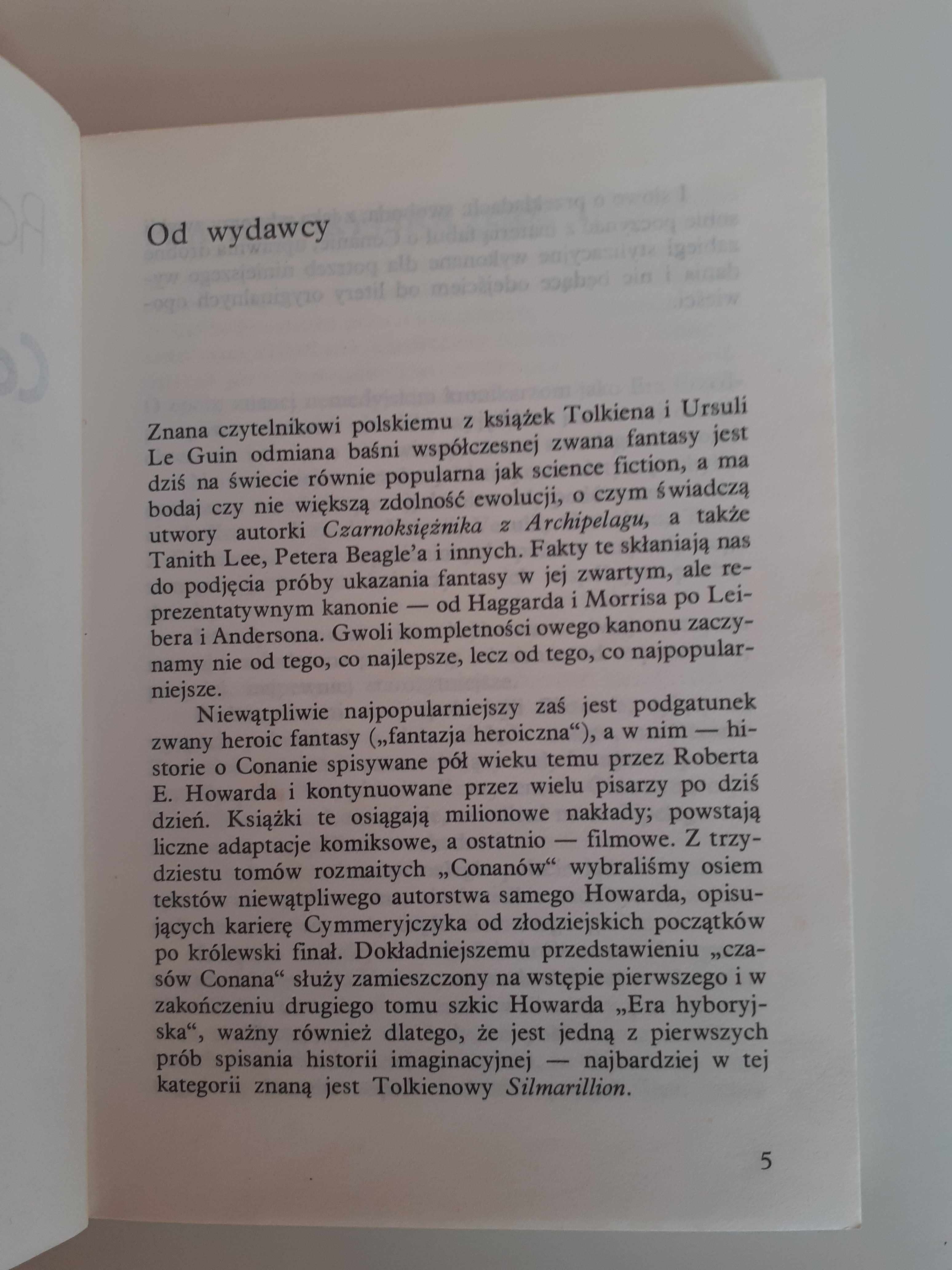 Nowa z wadą książka Robert E. Howard Conan z Cimmerii vintage 1988 r.