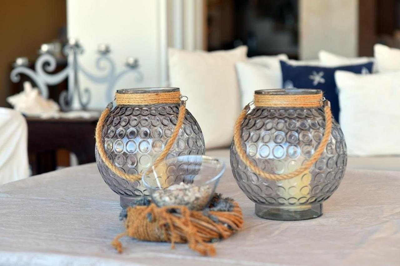 Скляна ваза - свічник 25x29см