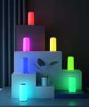 EASEMO Lampka nocna dotykowa, ściemniana, 256 RGB, ciepła biel