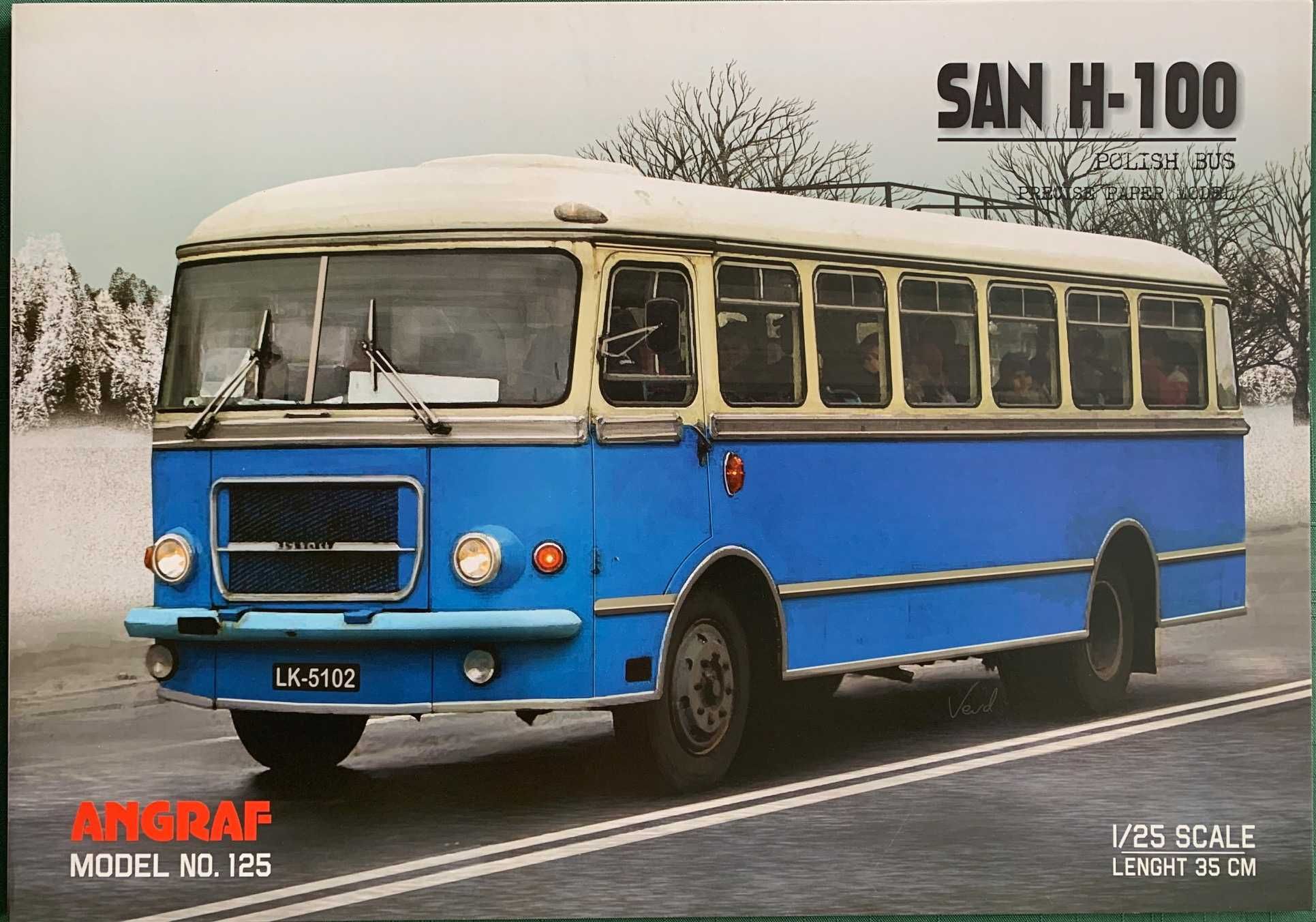 Model kartonowy Autobus SAN H-100