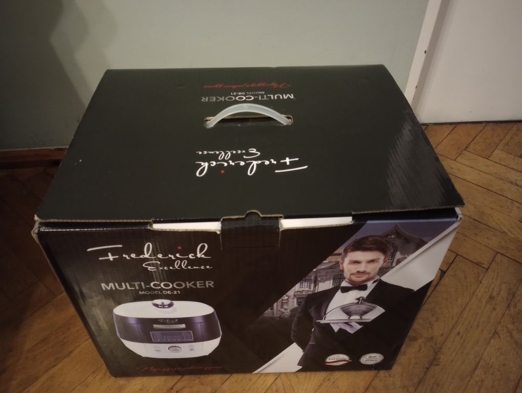 Nowy multicooker frederick exlellence do gotowania z książką kucharską