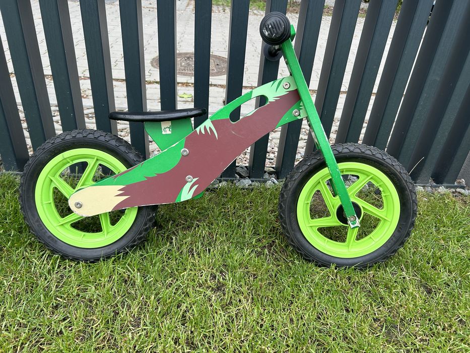 Rowerek biegowy drewniany