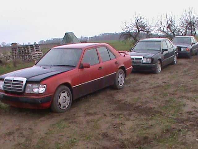 Mercedes 124 maska zderzak błotnik klapa lampa drzwi