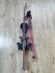 Narty dla dziewczynki K2 Luv Bug 124cm z kijkami