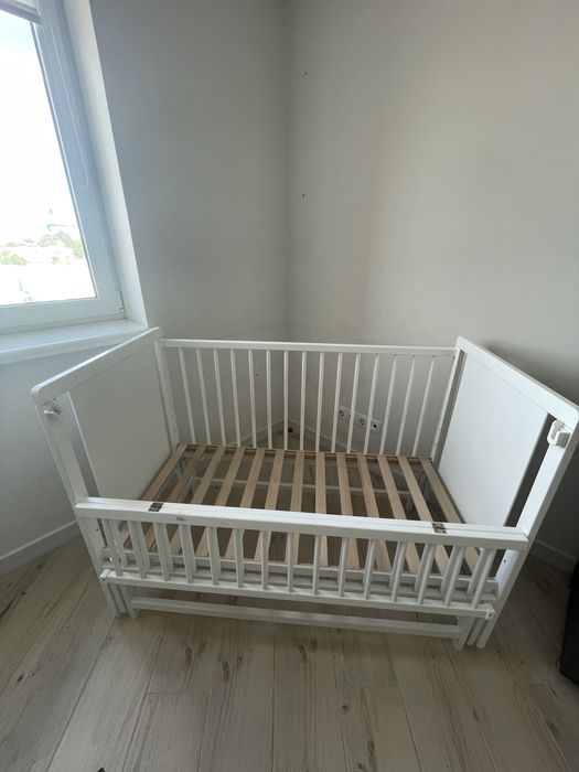 Ліжечко дитяче Labona Зірка шарнір+підшипник, відкидна боковина+матрац