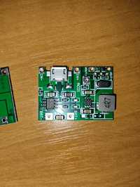 Плата зарядки батарей 18650 плюс повышающий модуль на tp4056  за 2шт