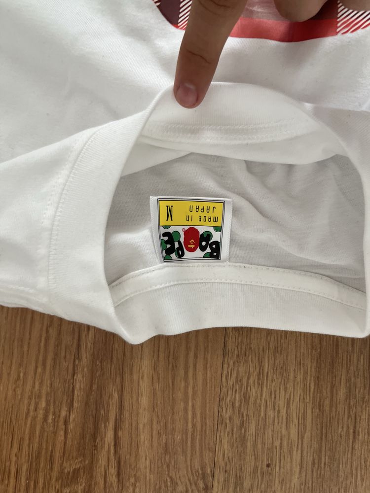 koszulka bape burberry