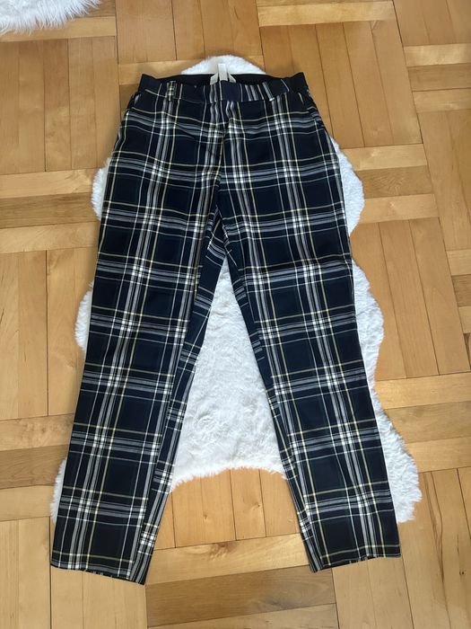 Spodnie w kratkę H&M 38