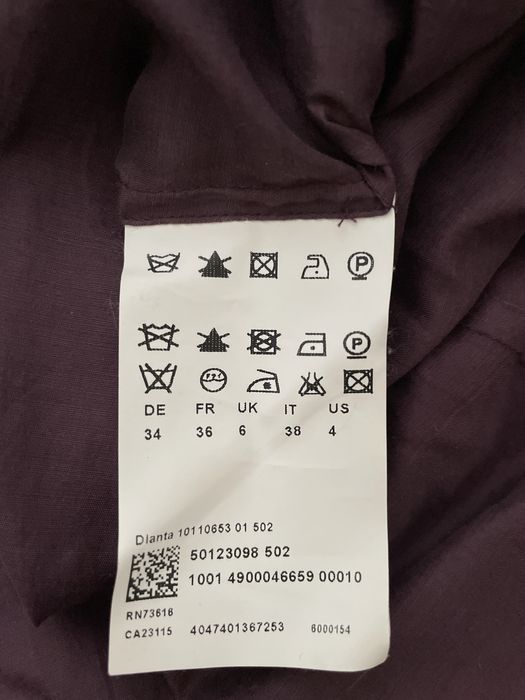 Sukienka HUGO BOSS, r. 34, kolor: fiolet, bakłażan